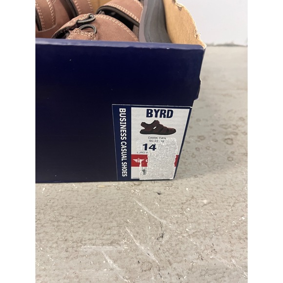 Dockers Byrd Outdoor Sport Fisherman Sandal Men's Dark Tan Leather Shoes - 14W - Picture 8 of 9